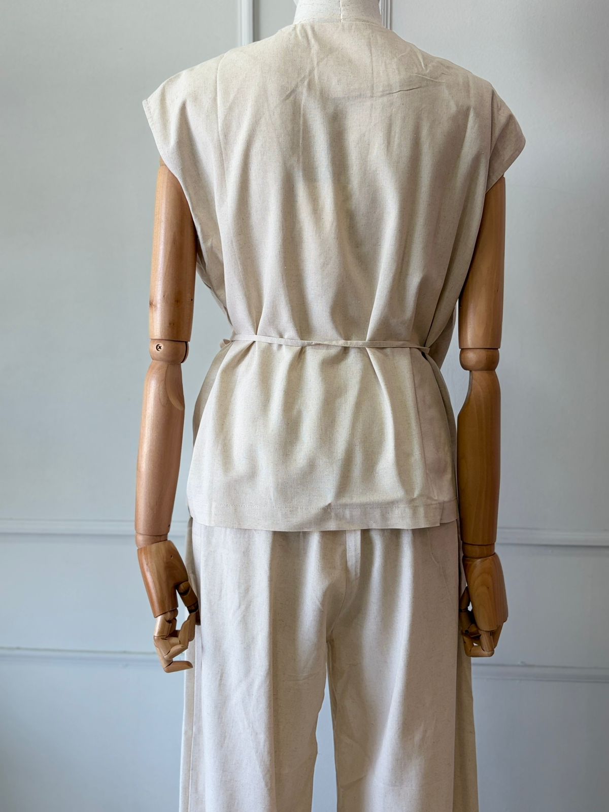 Conjunto Beige Cruzado