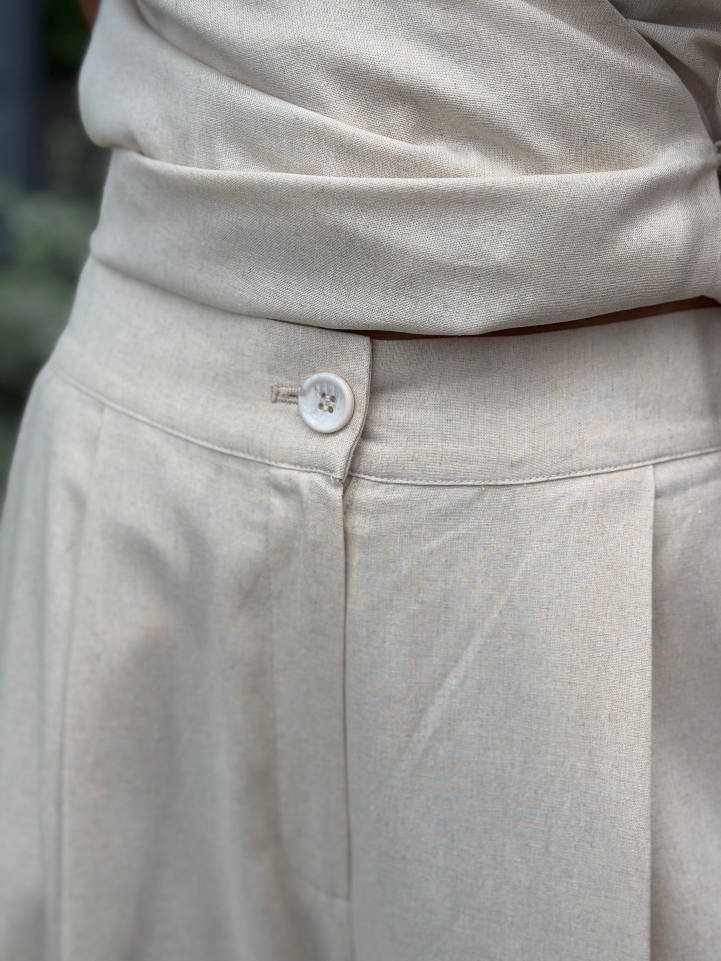 Conjunto Beige Cruzado