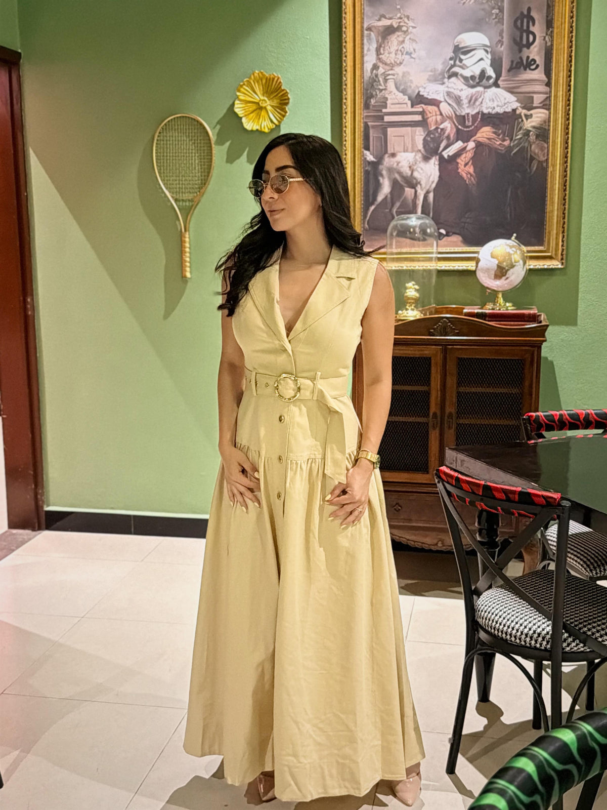 Vestido Beige.