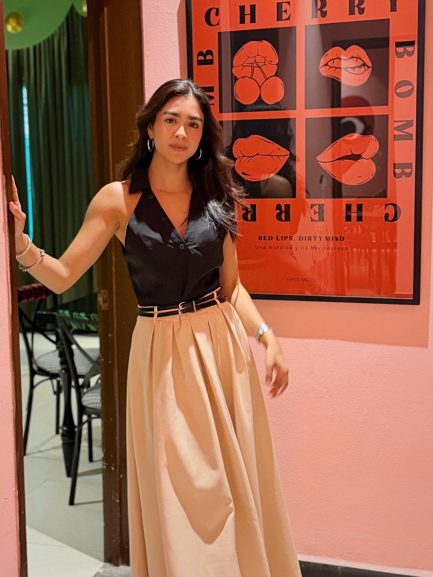 Vestido Elegante Bicolor