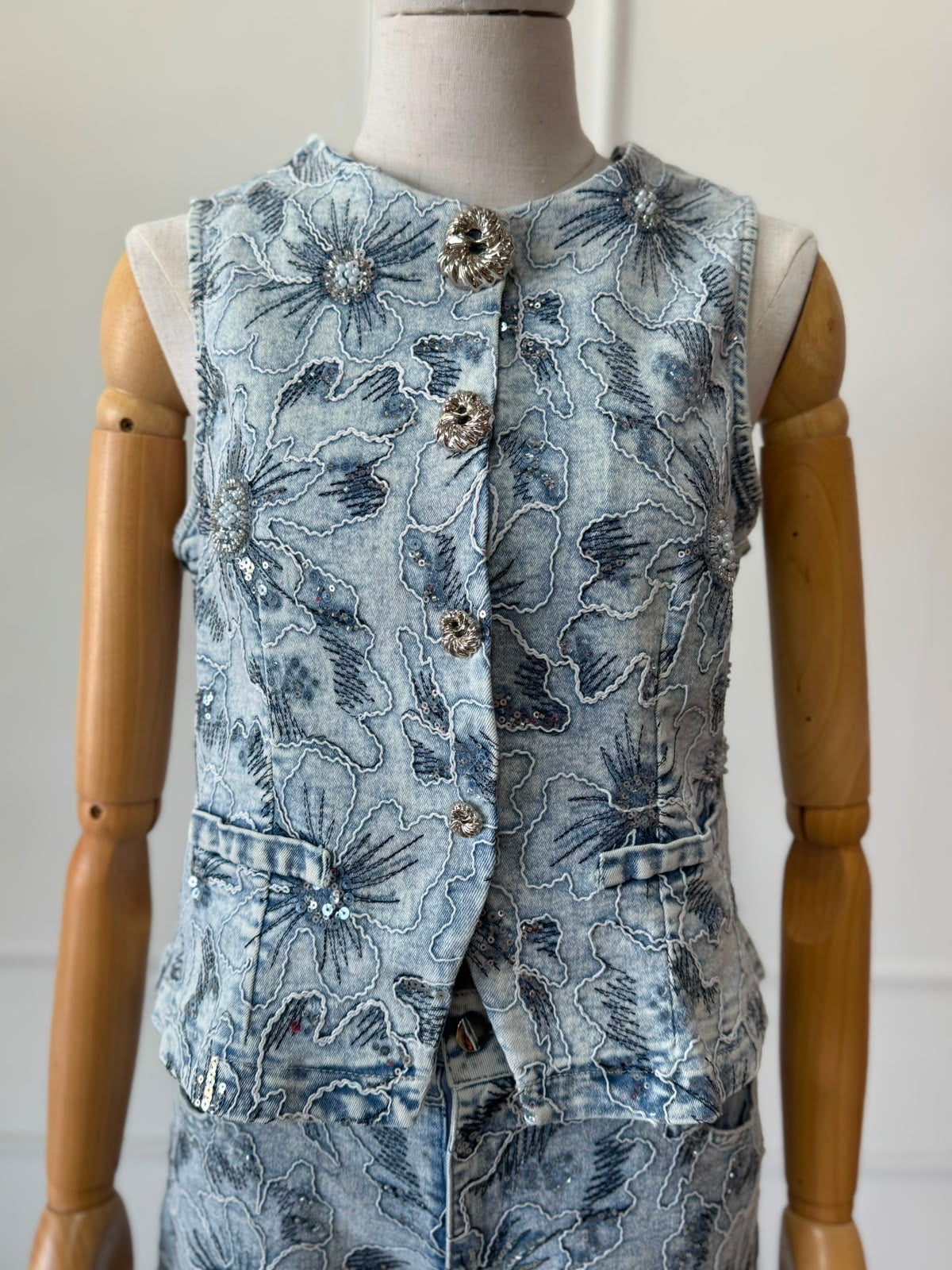 Conjunto Mezclilla Bordado