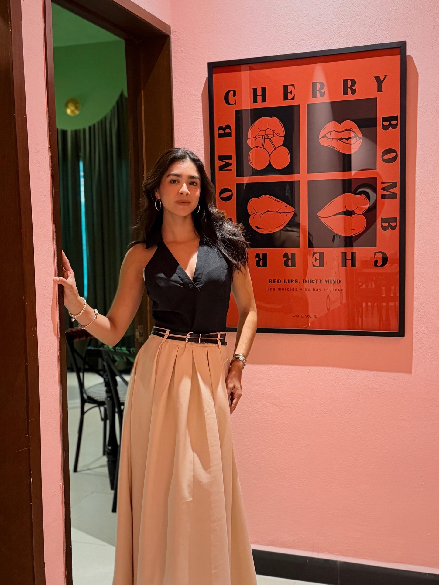 Vestido Elegante Bicolor