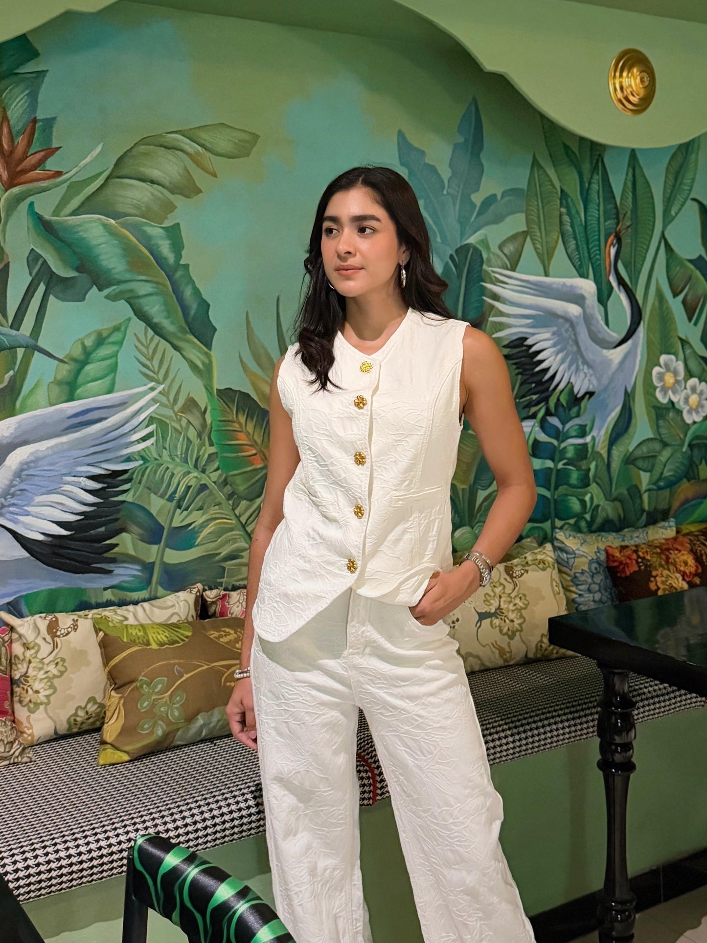Conjunto Blanco Texturizado