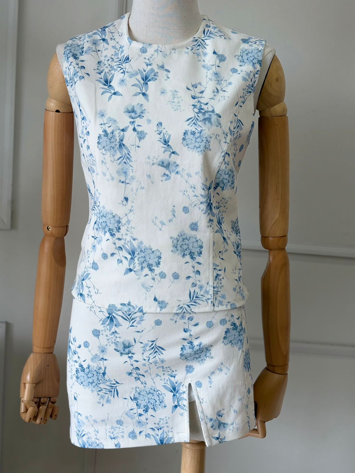 Set Floral Azul