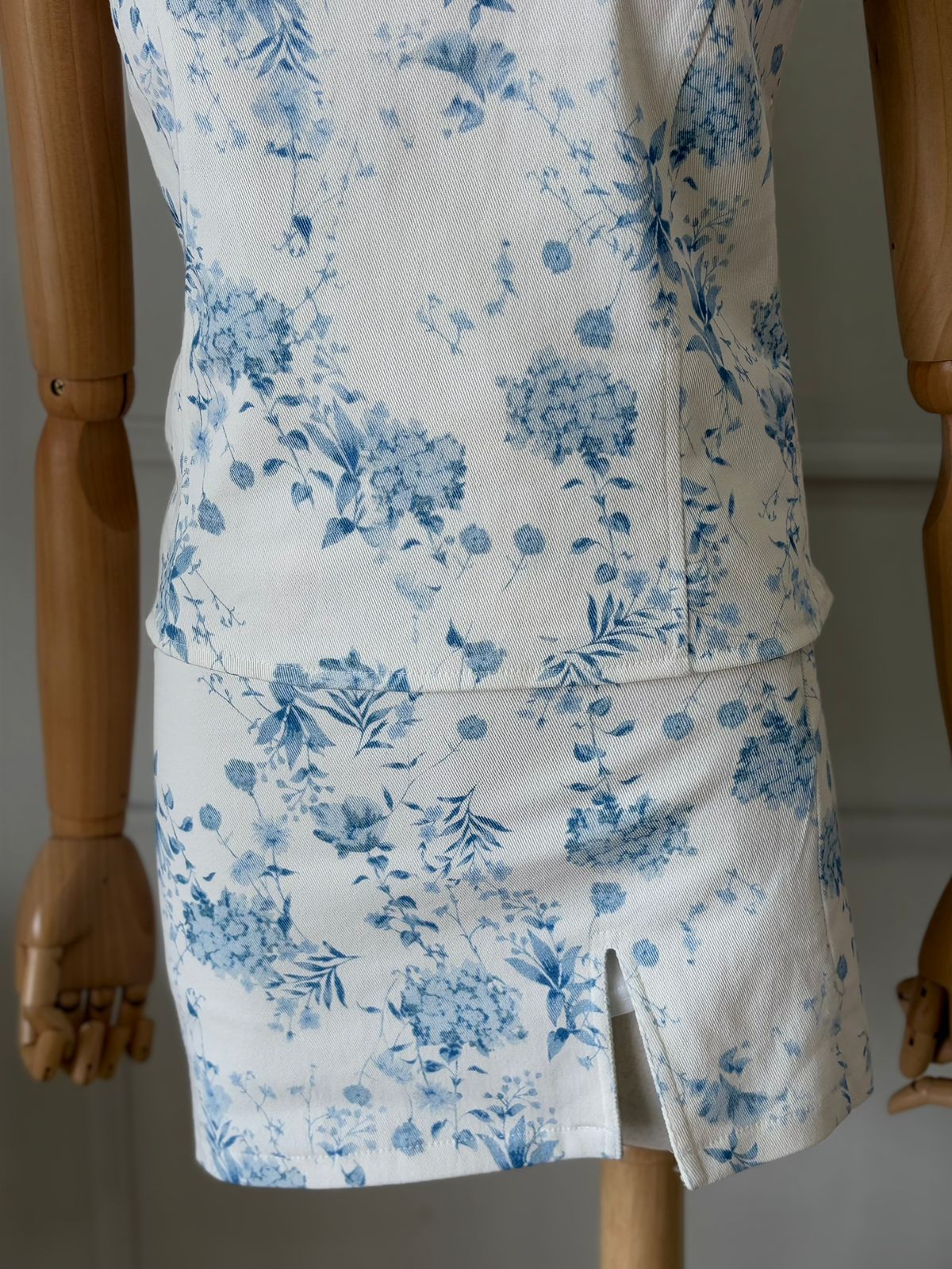 Set Floral Azul