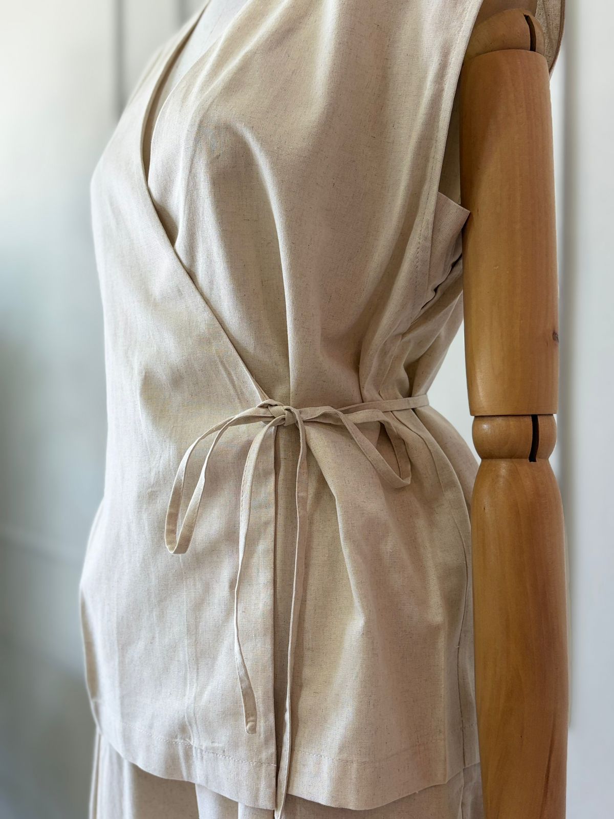 Conjunto Beige Cruzado