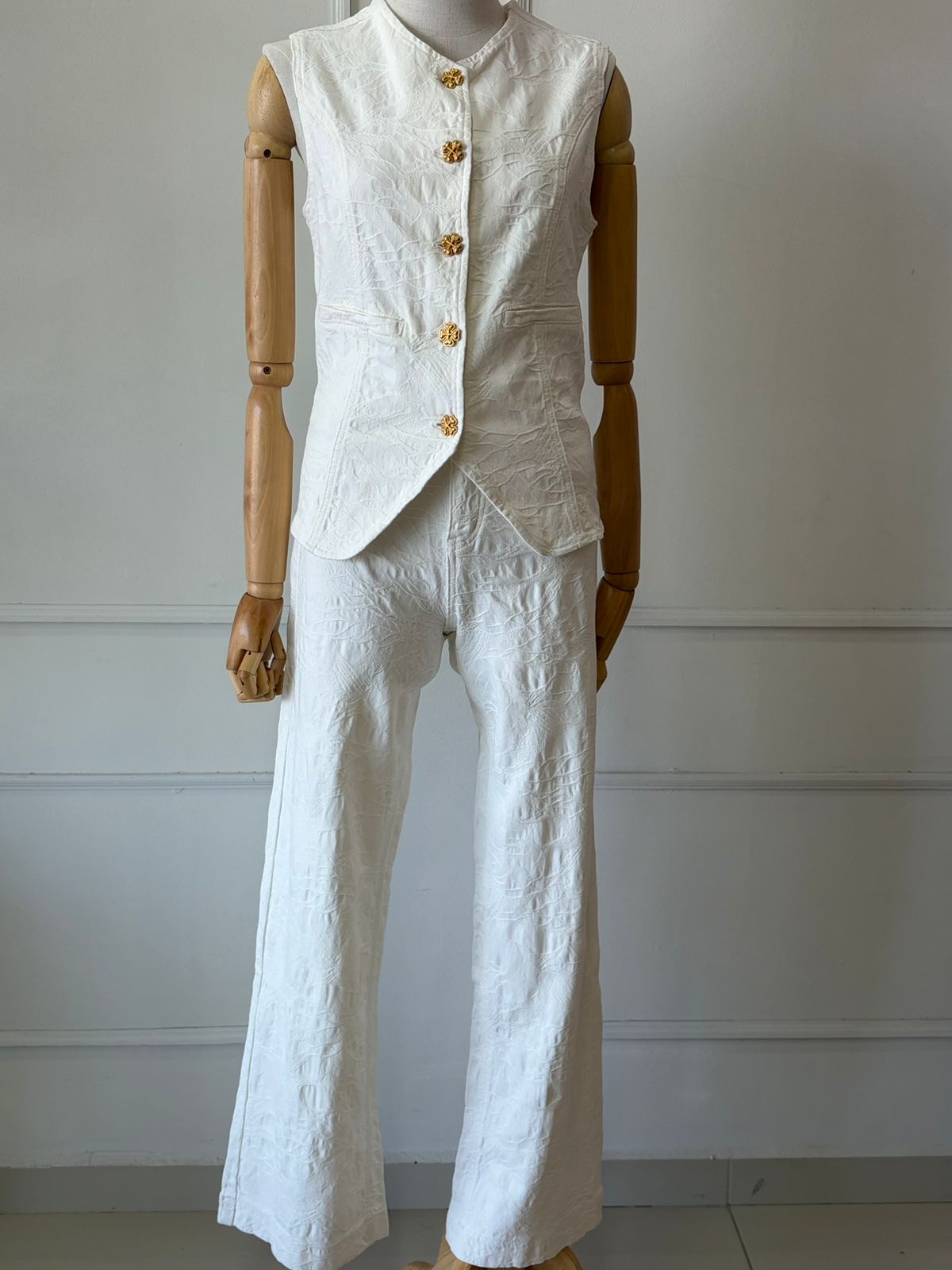 Conjunto Blanco Texturizado