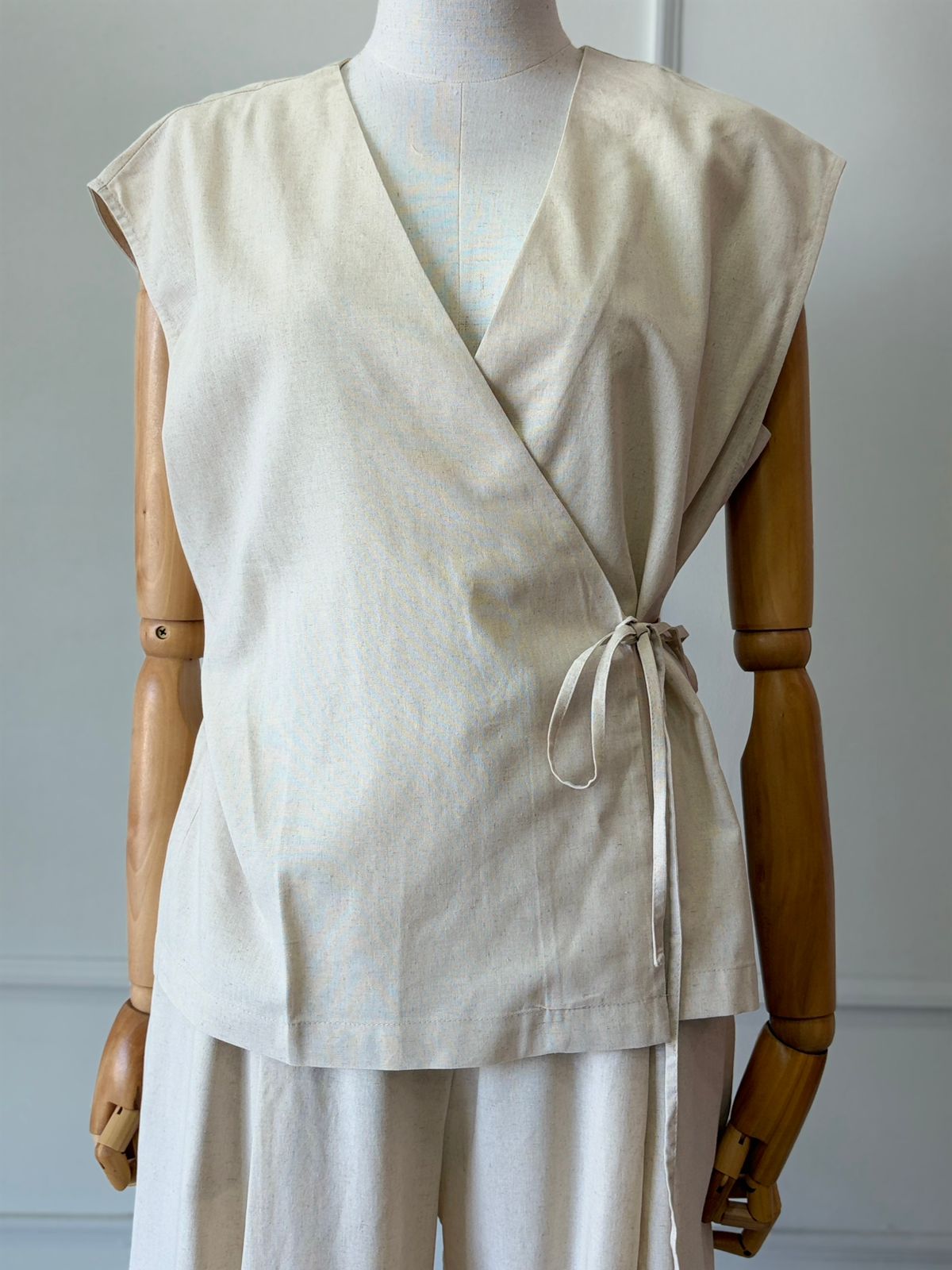 Conjunto Beige Cruzado