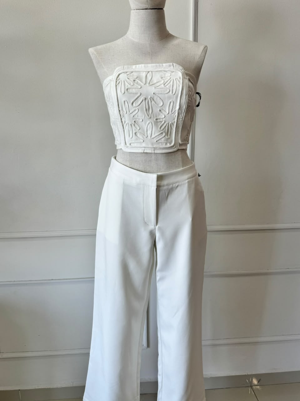 Set blanco strapless