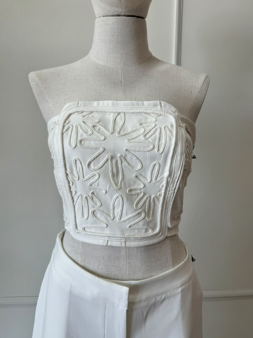 Set blanco strapless
