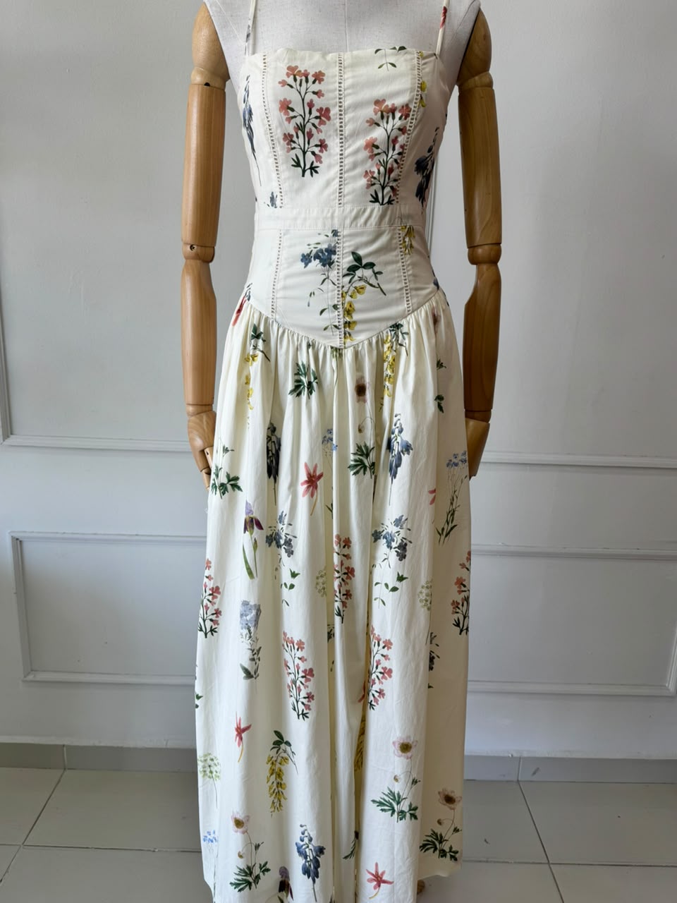 Vestido largo floreado